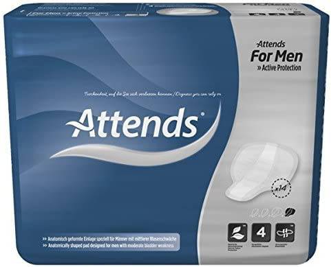 Attends Incontinence Pad for Men Level 4 (Pack of 14) - nappyworlduk