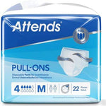 Attends Unisex Incontinence Pull-Ons 4M - Medium-75-110cm (1 Pack of 22) - nappyworlduk