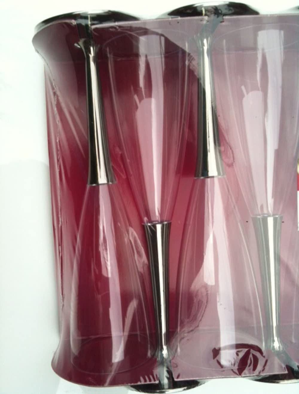 Mozaik Plastic Champagne Flutes (100ml) Pack of 10 - nappyworlduk