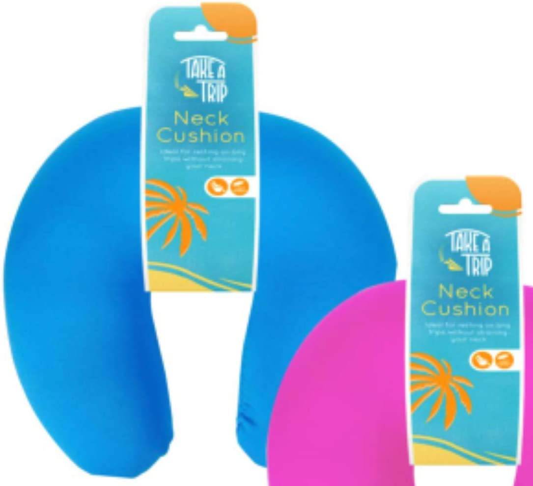 Pillows Direct Ergonomic Neck Support Travel Cushion Pink-Pack of 1 - nappyworlduk