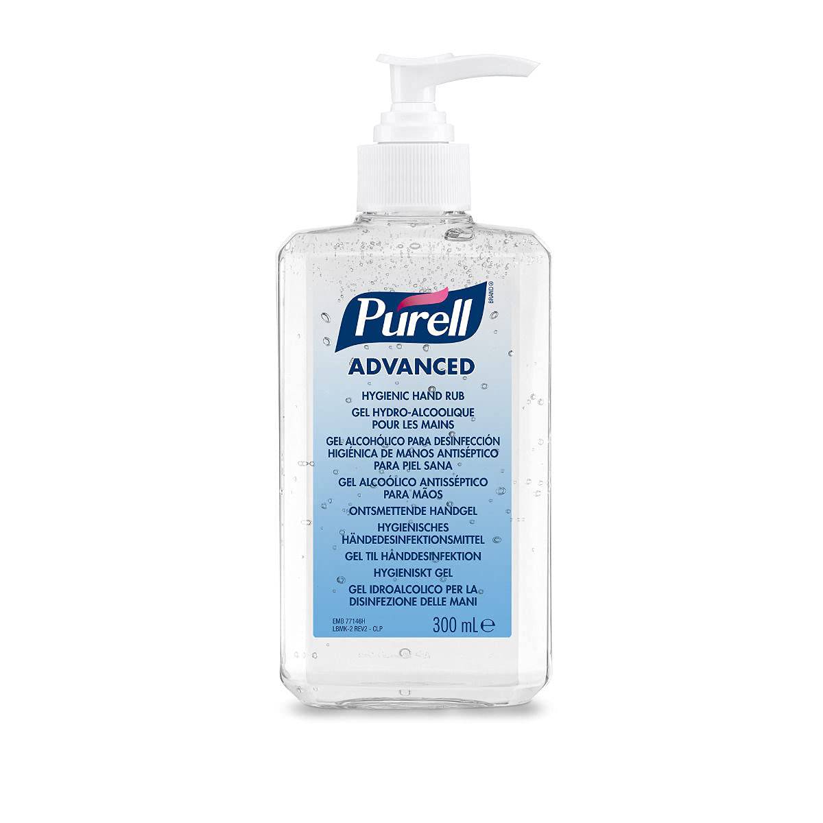 PURELL 9659-12-EEU00 Advanced Hygienic Hand Rub Pump Bottle, 350 mL - nappyworlduk