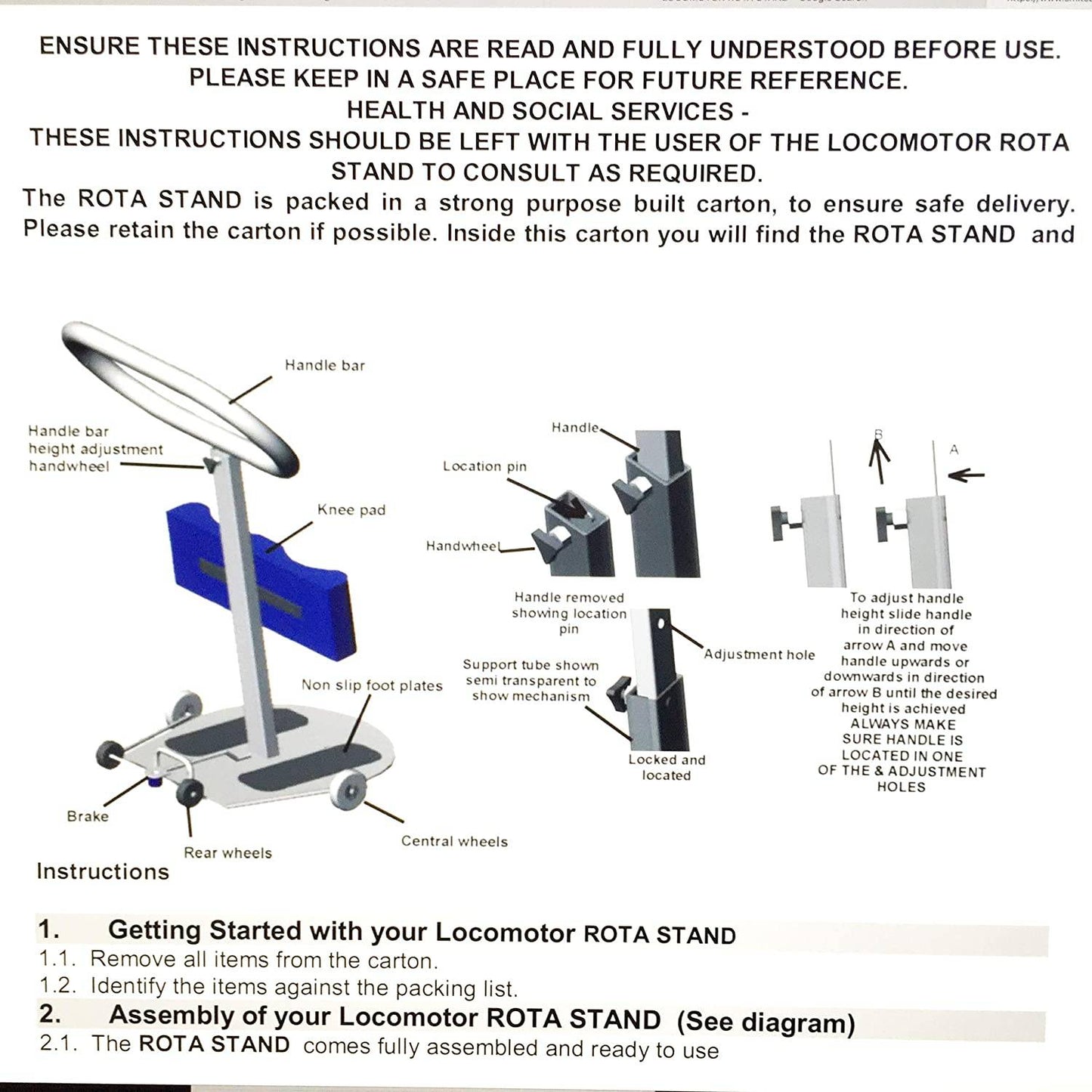 Rotastand - Patient Handling Transfer Aid - nappyworlduk
