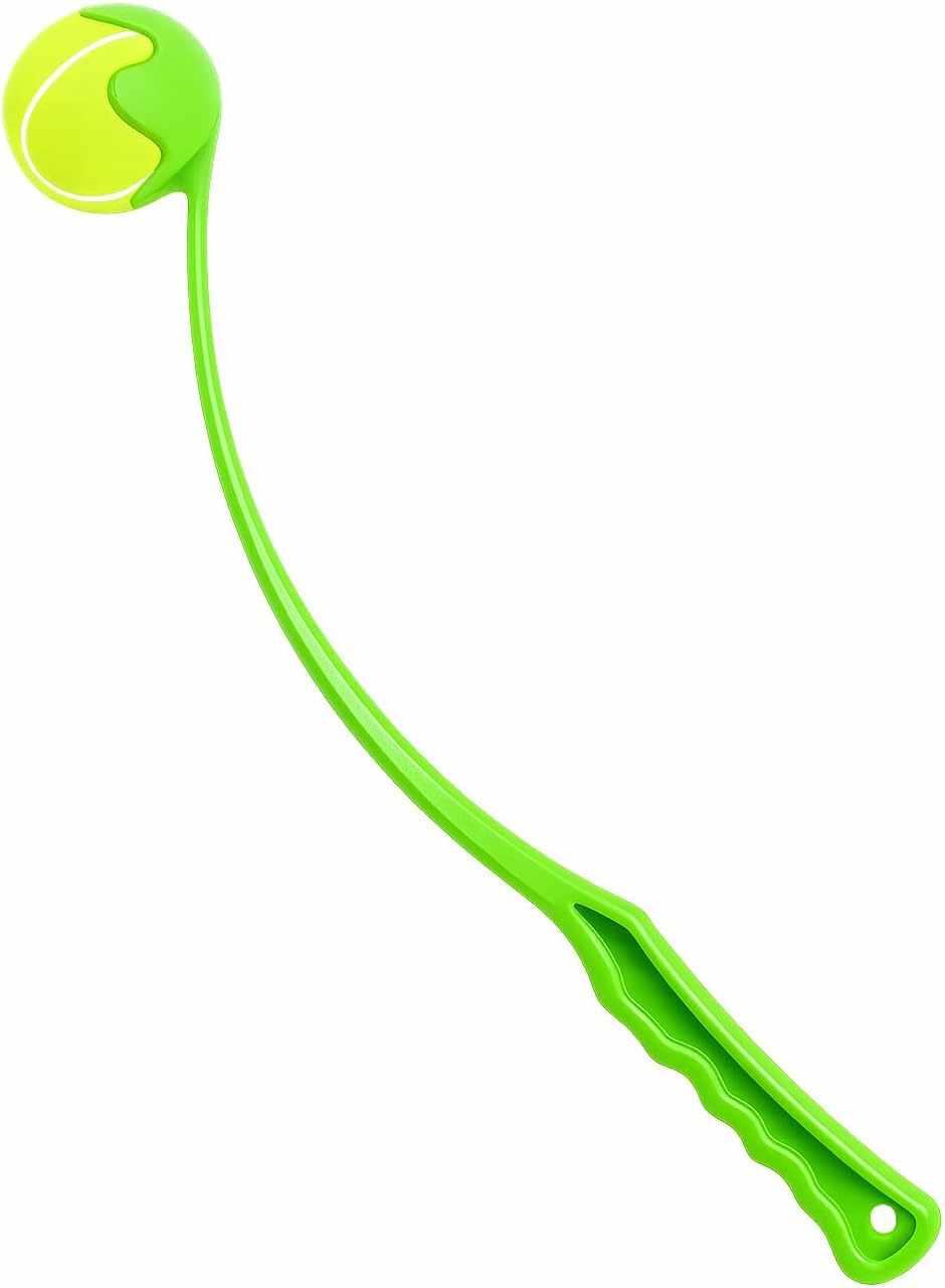 Eco-friendly dog ball thrower for outdoor fetch and training sessions