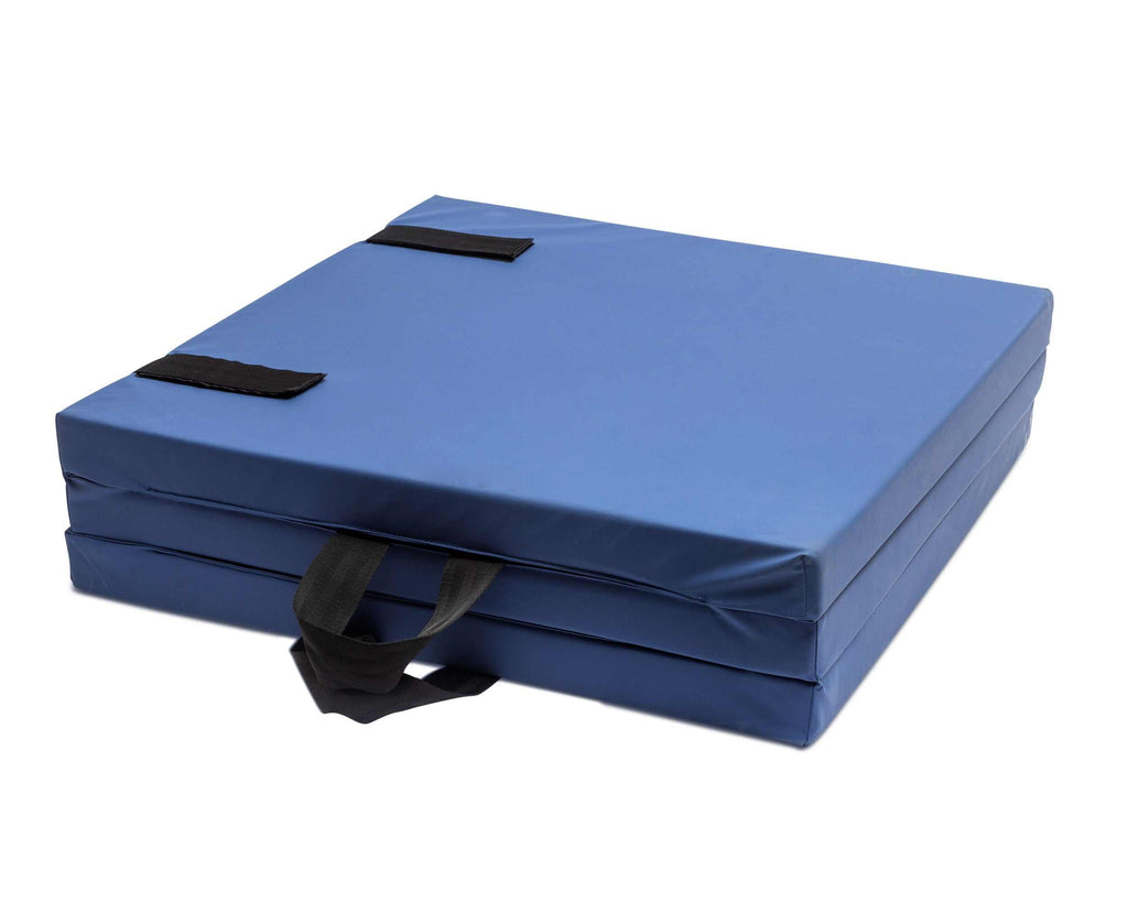 Foldable high-density foam fall out mat 60x190x7cm with breathable cover and carry straps for bed safety