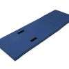 Foldable high-density foam fall out mat with breathable cover and carry straps for low bed safety