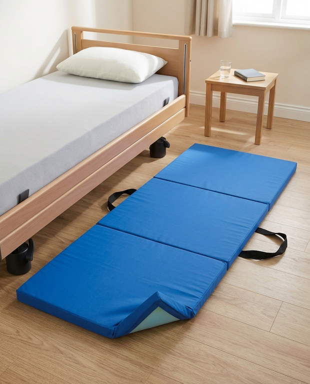 High-Density Foam Fall Out Mat 60 x 190 x 7cm Foldable Safety Mattress
