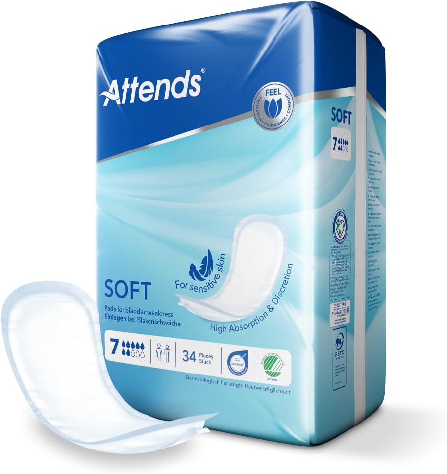 Attends Soft 7 Micro-Incontinence Pad Pack of 34