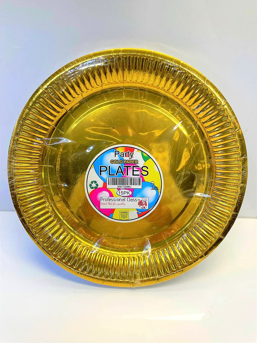 Gold party plates Professional Class