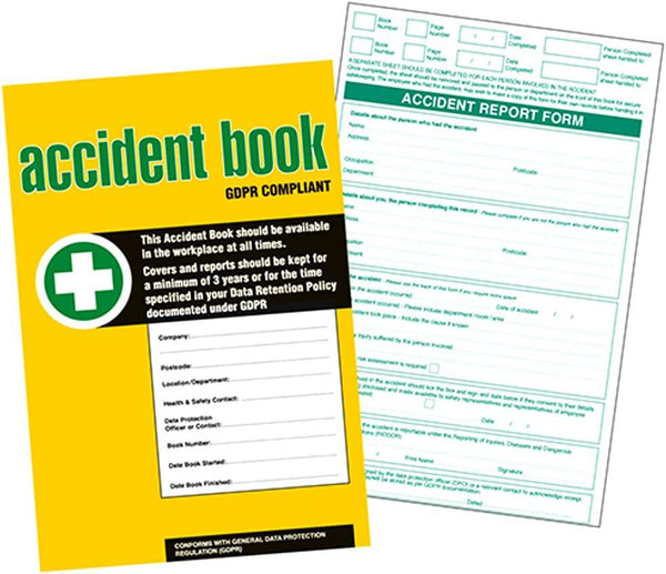 HSE Compliant Accident Record Book - nappyworlduk