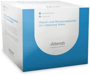 Attends Professional Care Dry Cleansing Wipes 1 Pack of 150 - nappyworlduk