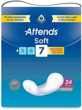 Attends Soft 7 Micro-Incontinence Pad Pack of 34 - nappyworlduk
