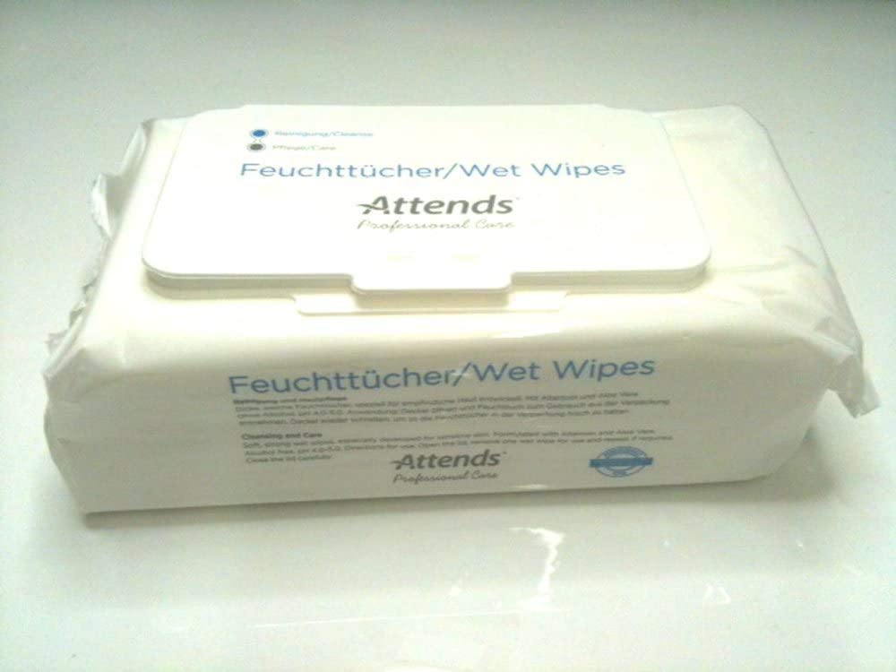 Attends Wet Wipes Pack of 80 Wipes - nappyworlduk