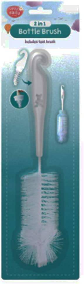 Baby Bottle Brush and Teat 2 in 1 - nappyworlduk