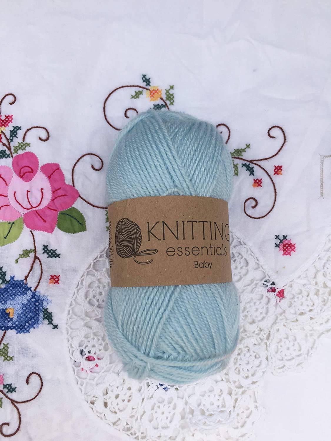 Acrylic Double Knit Baby Yarn 50g (Blue) - nappyworlduk