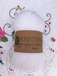 Acrylic Double Knit Baby Yarn 50g (White) - nappyworlduk