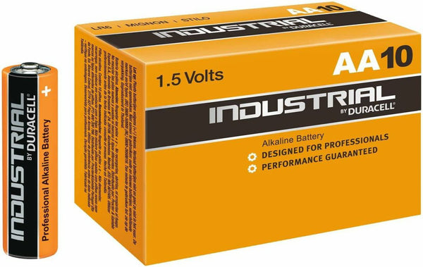 BATTERY, PROCELL, AA, 1.5V, PK10 MN1500 By DURACELL