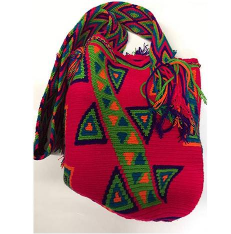 Wayuu Knitted Handmade shoulder bag -(Carnival Day) - nappyworlduk