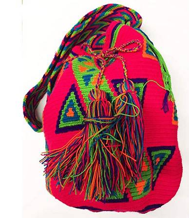 Wayuu Knitted Handmade Shoulder Bag -(Fiesta Night)