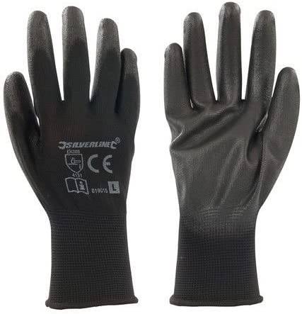 Black Palm Gloves Large - nappyworlduk