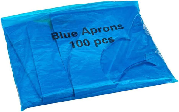 NPW Blue Disposable Aprons,Pack of 100 - nappyworlduk