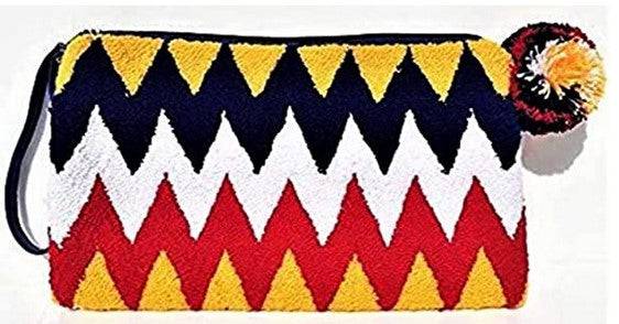 Women's Clutch Bag with Zip and Tassel-26 cm x 3 cm x 16 cm - nappyworlduk