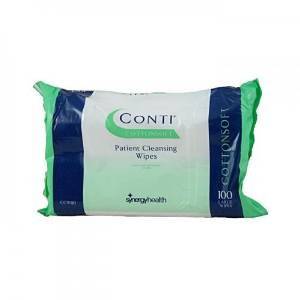 Conti Cotton Soft Large Patient Cleansing Wipes Pack of 3