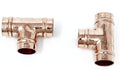 Pre-Soldered Copper Tee 15mm - Pack of 2 - nappyworlduk