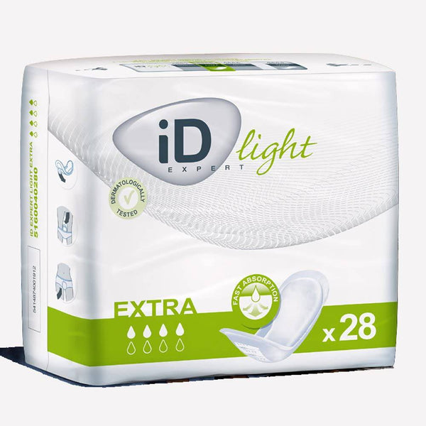 Euron Id Expert Light Extra (Formerly Euron Micro Extra Plus) Incontinence Pads (Anti Leak Cuffs) -(28 Pack)
