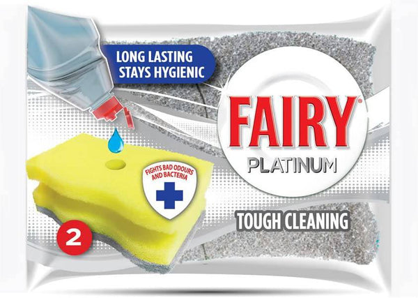 Fairy Hygienic Scourer Platinum 2 Pack - nappyworlduk