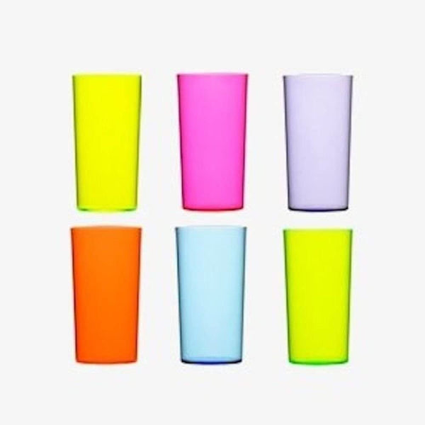 Hi-Ball Glasses - Polystyrene Set of 12 Reusable - nappyworlduk