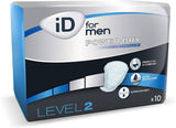 iD for Men Level 2 Incontinence Pads (1 Pack of 10)