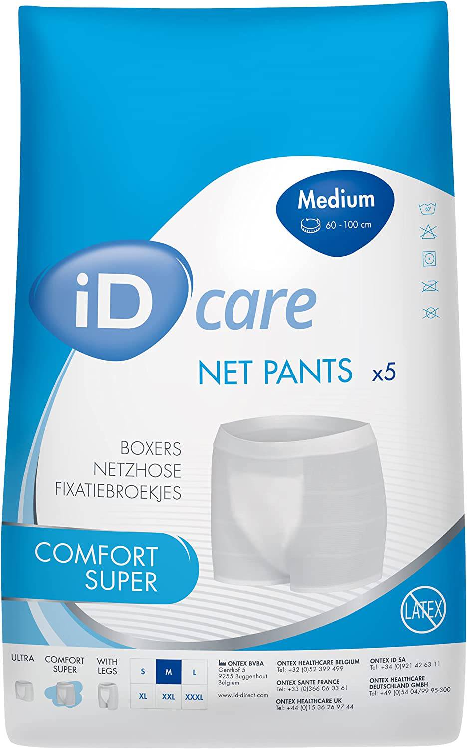 ID Expert Fix Reusable Net Pants Super Medium (5) by Ontex - nappyworlduk