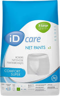 ID Expert Fix reusable net pants pack with five super XL white net pants for comfort and secure fit
