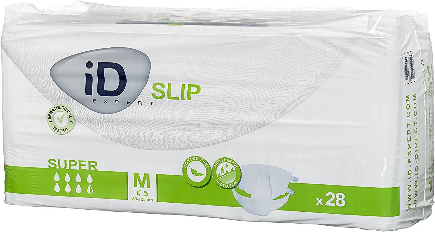 ID Expert Slip Disposable Super Incontinence Pads - Medium (80-125 cm) - nappyworlduk