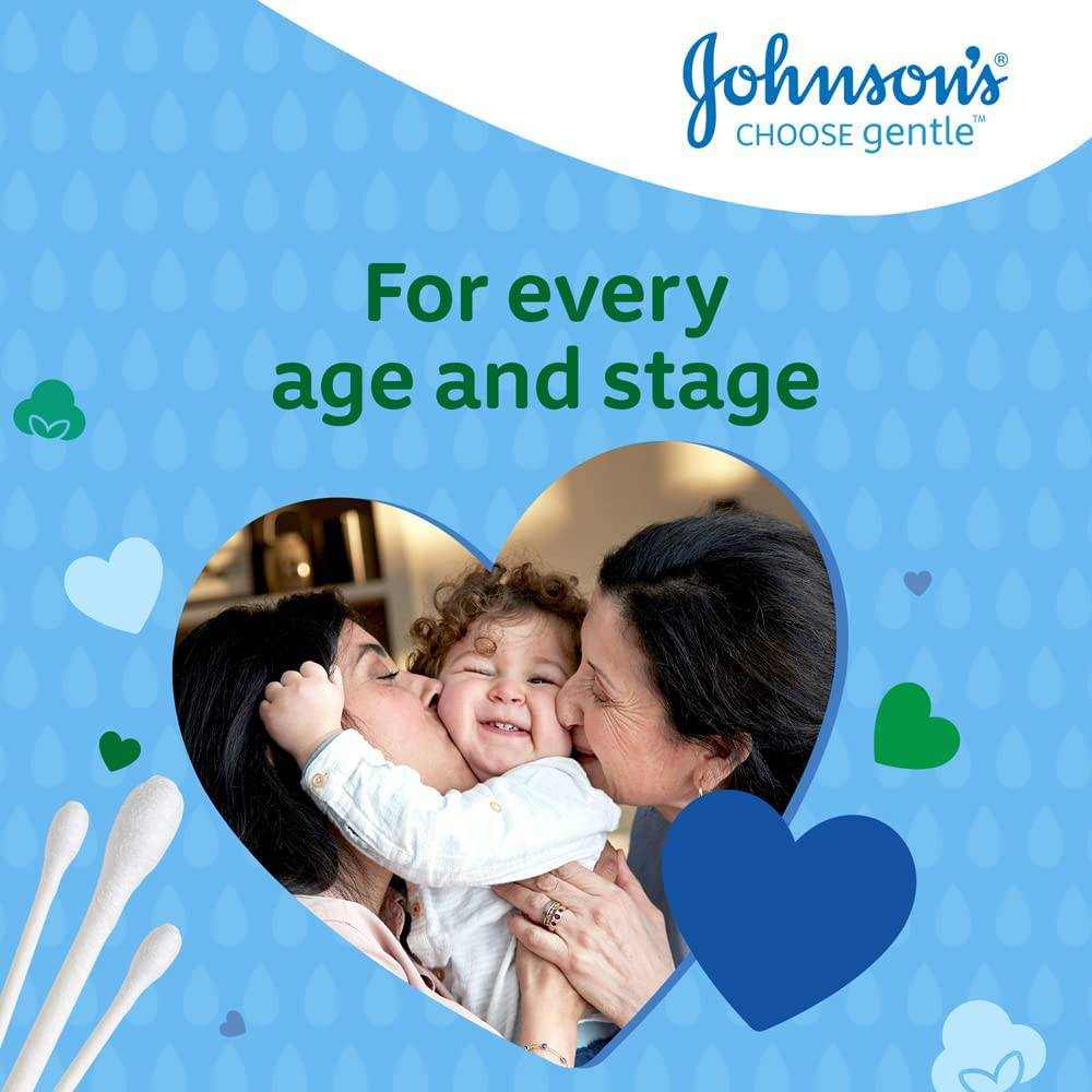 Johnson's Pure Cotton Buds, 200 Buds - nappyworlduk