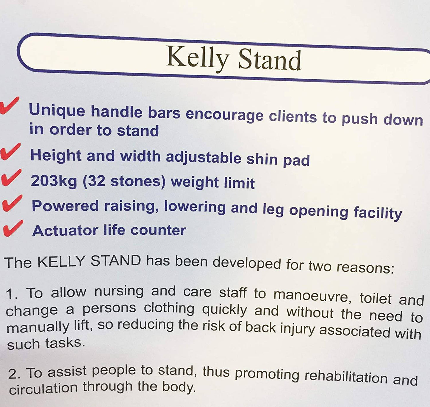 Locomotor Kelly Stand Hoist - Patient Moving & Handling Aid - nappyworlduk