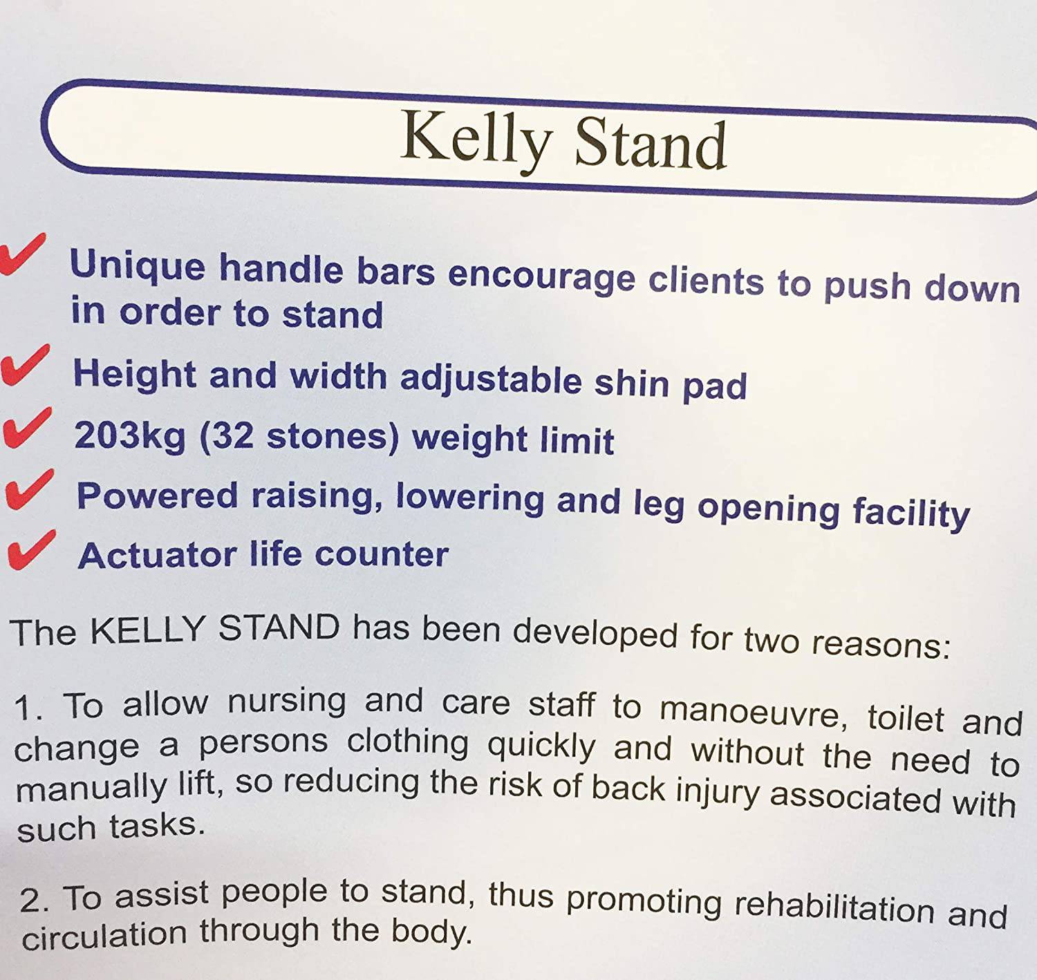 Locomotor Kelly Stand Hoist - Patient Moving & Handling Aid - nappyworlduk