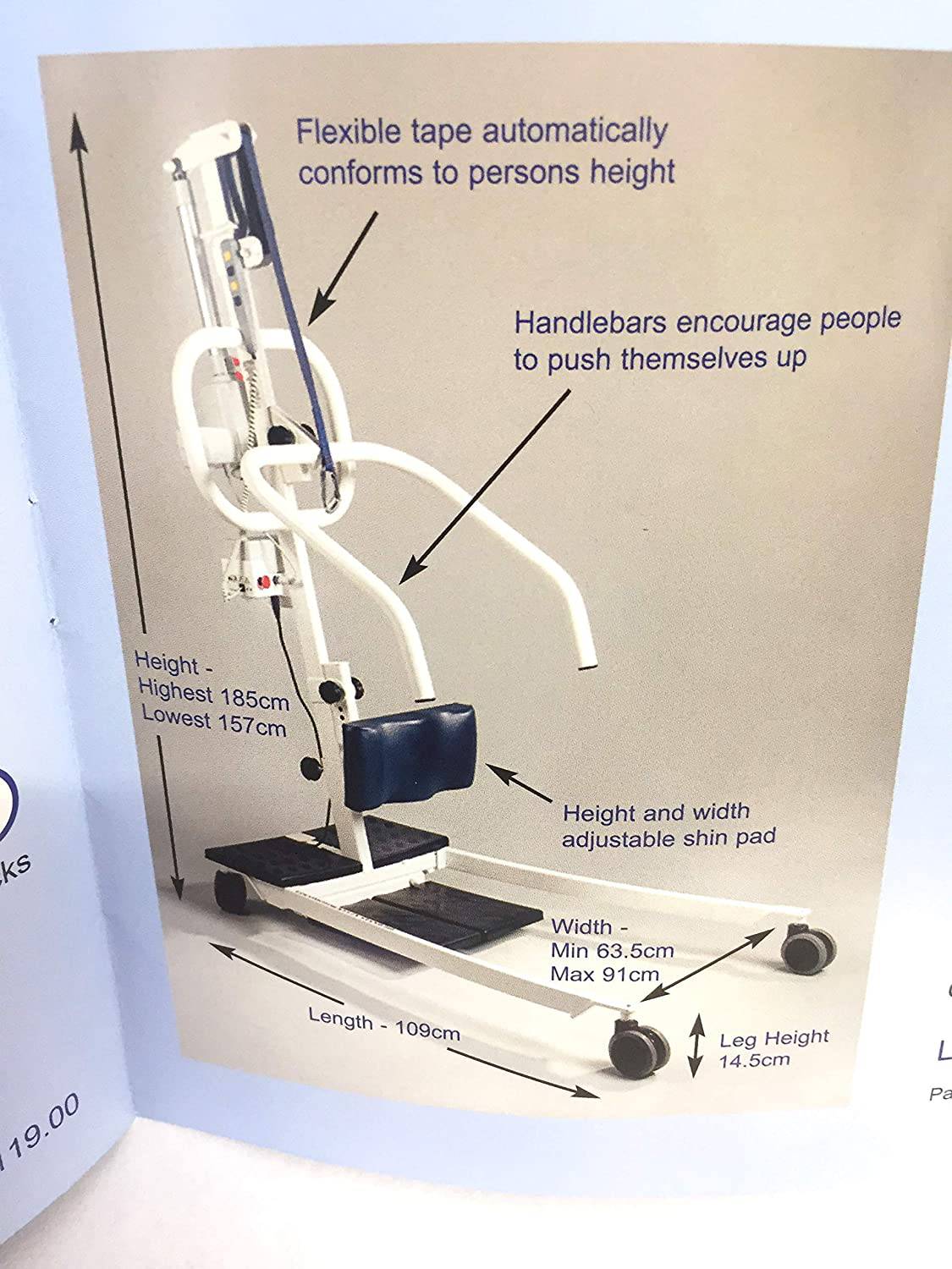 Locomotor Kelly Stand Hoist - Patient Moving & Handling Aid - nappyworlduk