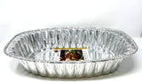 Large Disposable Foil Aluminium Roasting Baking Tray- 45.5 cm x 35.8 cm x 8.5cm - nappyworlduk