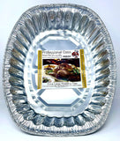 Large Disposable Foil Aluminium Roasting Baking Tray Broiling Cooking Food Storage & More - 45.5 cm x 36.5 cm x 8.6cm