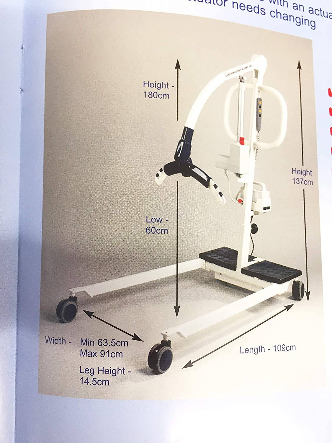 Locomotor Escort Hoist - Patient Moving & Handling Aid - nappyworlduk