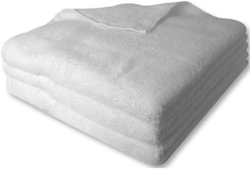 Luxurious Face Cotton Flannel towel 30x30cm 500gm-Pack of 2 White - nappyworlduk