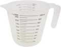 Clear plastic Stewart Measuring Jug with 1 liter capacity and easy-to-read measurement markings