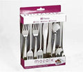 Mozaik Metallised Cutlery 80-piece mixed pack with forks knives and spoons in premium heavy weight plastic packaging