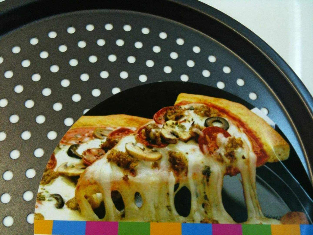 Non Stick Pizza Tray 32.5CM Diameter KC Perfect Pizza Luxury Range - nappyworlduk