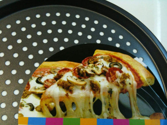 Non Stick Pizza Tray 32.5CM Diameter KC Perfect Pizza Luxury Range - nappyworlduk