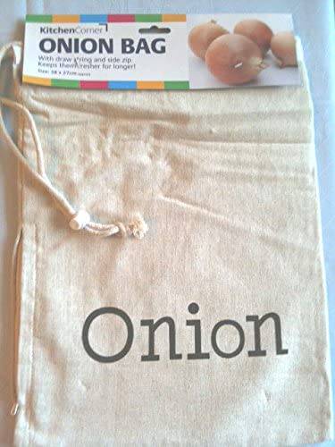 Onion Bag 38 x 27cm With Draw srting and side zip Pack of 2