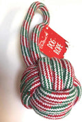 Pet Place Christmas dog toy rope in red, green, and white colors