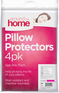 White Pillow Protectors 4pk - nappyworlduk