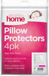 White Pillow Protectors 4pk - nappyworlduk